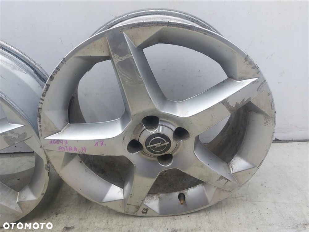 Alufelgi FELGI ALUMINIOWE 2 SZT Opel Astra H  6.5X17 " 4X100 ORYGINAŁ - 9