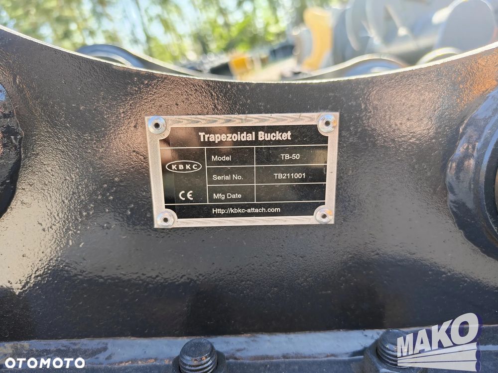 NOWA Łyżka trapezowa KBKC TB-50 110-35cm do koparki Miller fi 45 - 5