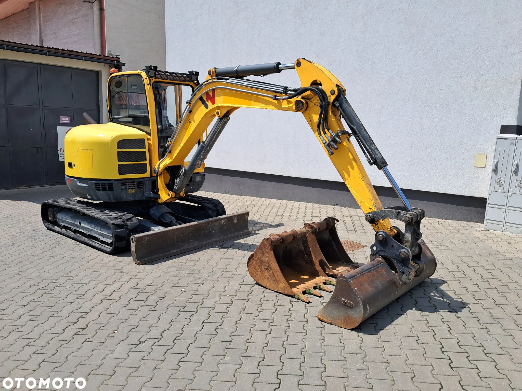 Wacker Neuson EZ 53 waga 5t TON * 3 ŁYŻKI * silnik Perkins turbo 60KM * 2016r 4570 mtg koparka minikoparka oświetlenie - 4