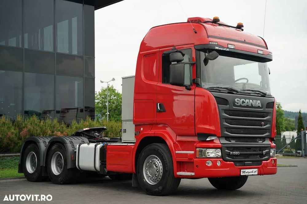 Scania R 580 / V8 / 6x4 / GVM: 95.000 KG / I-PARK COOL/ OPTICRUISE / REMORCĂ TRACTOR 3 AXIE - 2