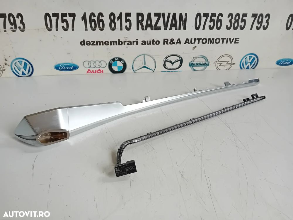 Ornament Trim Usa Stanga Fata Cu LED Lumini Ambientale Audi A6 4K C8 AN 2018-2024 - 3