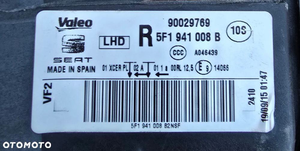 SEAT LEON 3 III 5F FULL LED LAMPA PRAWA PRZEDNIA PRZÓD 5F1941008B EUROPA - 8