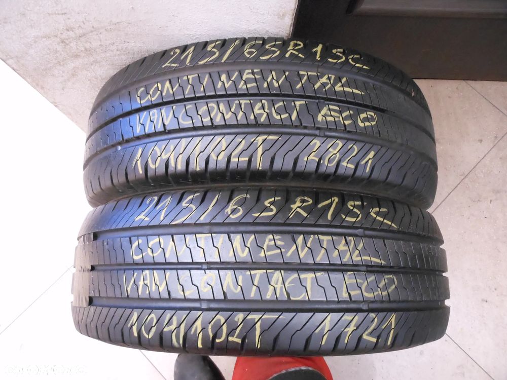 Opony 215/65r15c continental van contact eco 8,5mm lato para - 1