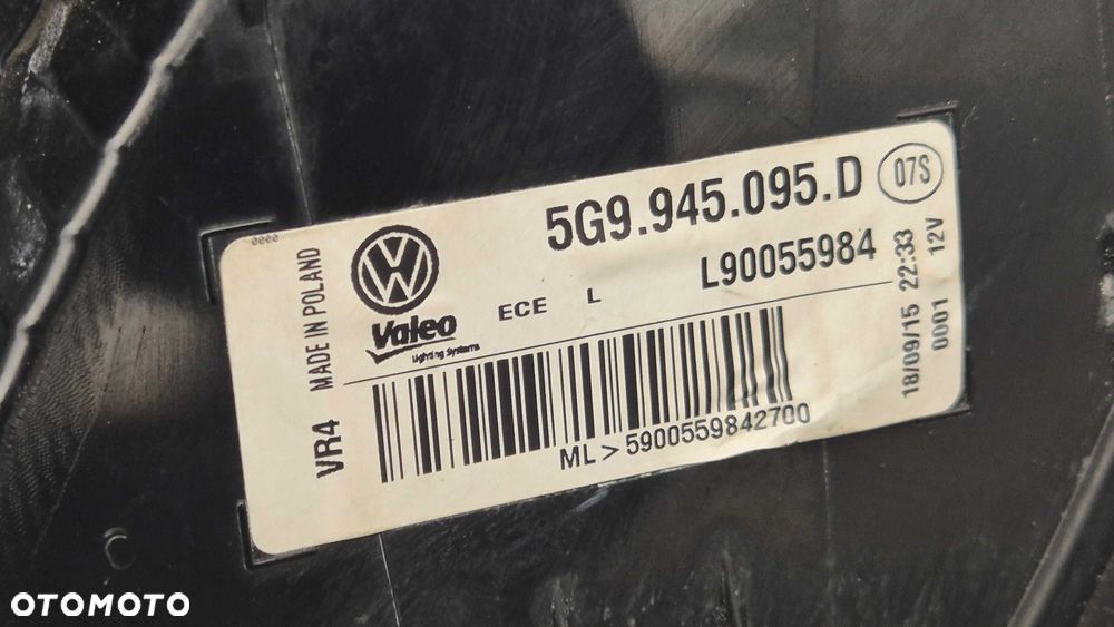 Lampa Tylna LEWA TYŁ Volkswagen Golf VII 7 R Kombi OE 5G9 ORYGINAŁ - 8