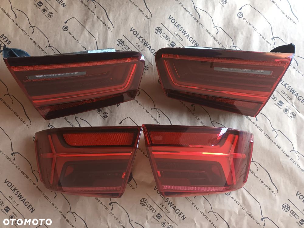 Audi sedan A6 C7 4G kompletny tył klapa lampy zderzak kolor 2Y2Y LS9R 2017 28 km drzwi - 24