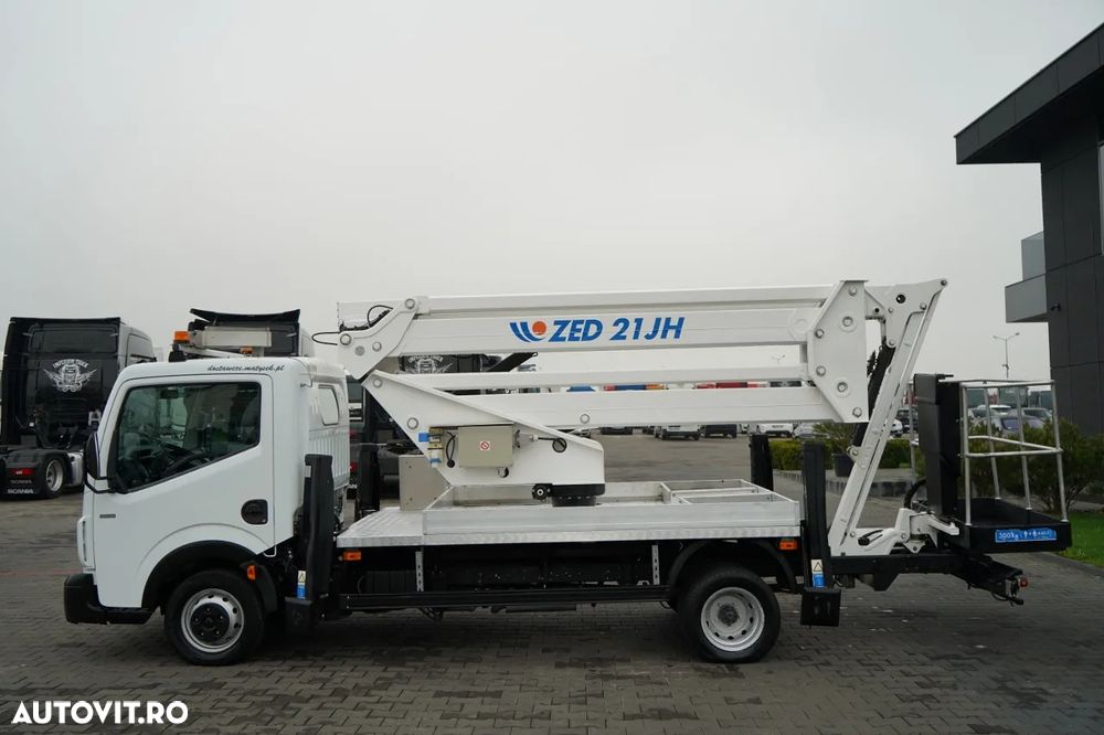 Renault MAXITY 120 DXI / ELEVATOR DE 21 DE METRI / ELEVATOR DE BASEBALL ZED 21JH / COȘ PENTRU 2 PERSOANE - 300 KG / - 15