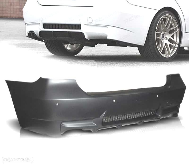 PÁRA-CHOQUES TRASEIRO BMW SERIE 3 E90 LOOK M3 PDC - 1