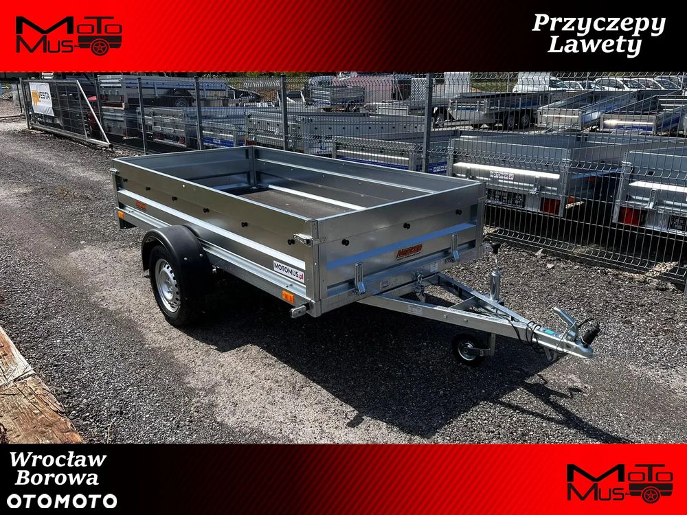 Neptun Przyczepa Neptun 263x129x40 resor+amortyzator wysokie burty Wrocław - 1