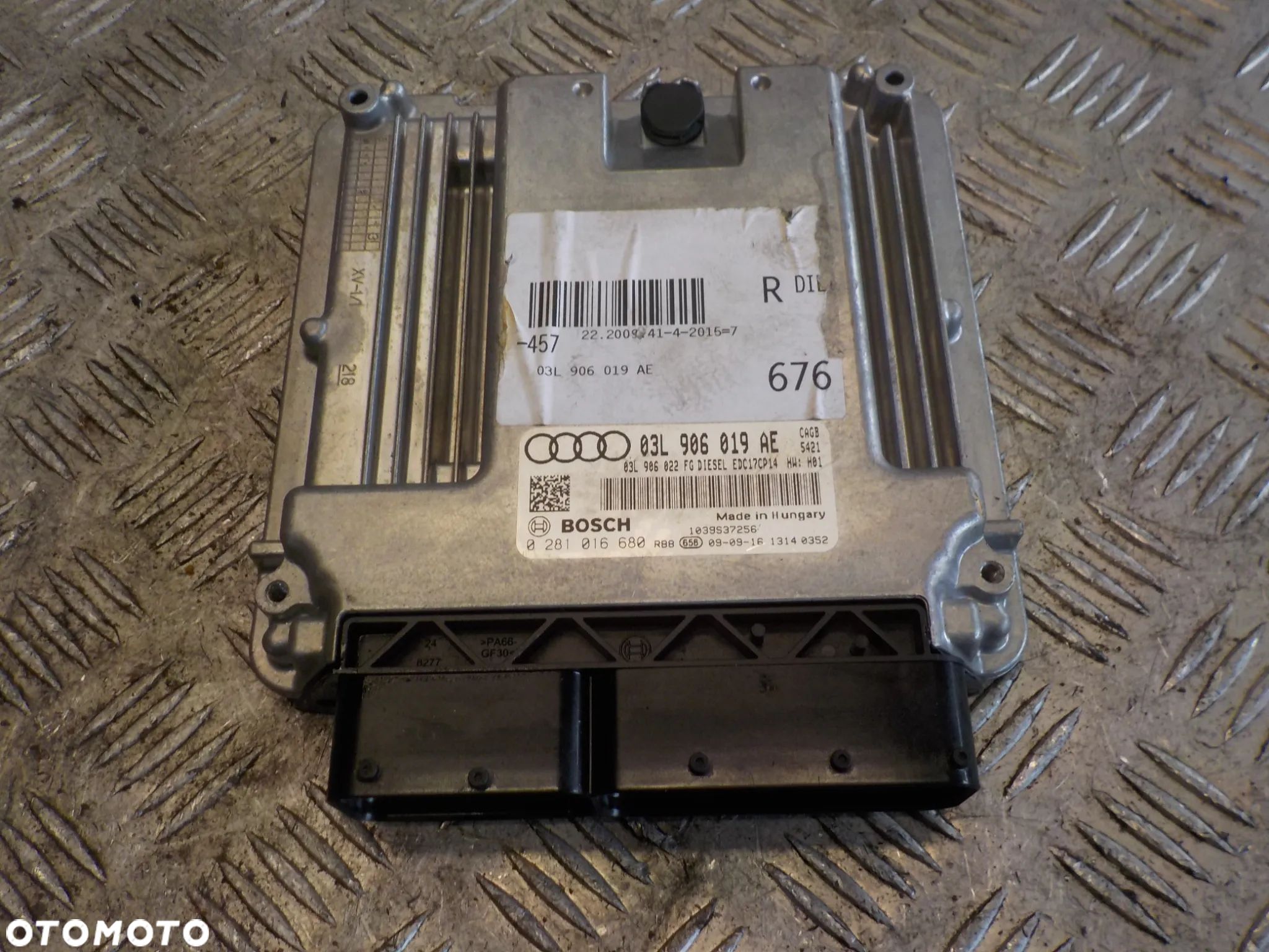 AUDI A6 C6 2.0 TDI STEROWNIK KOMPUTER SILNIKA 03L906019AE - 1