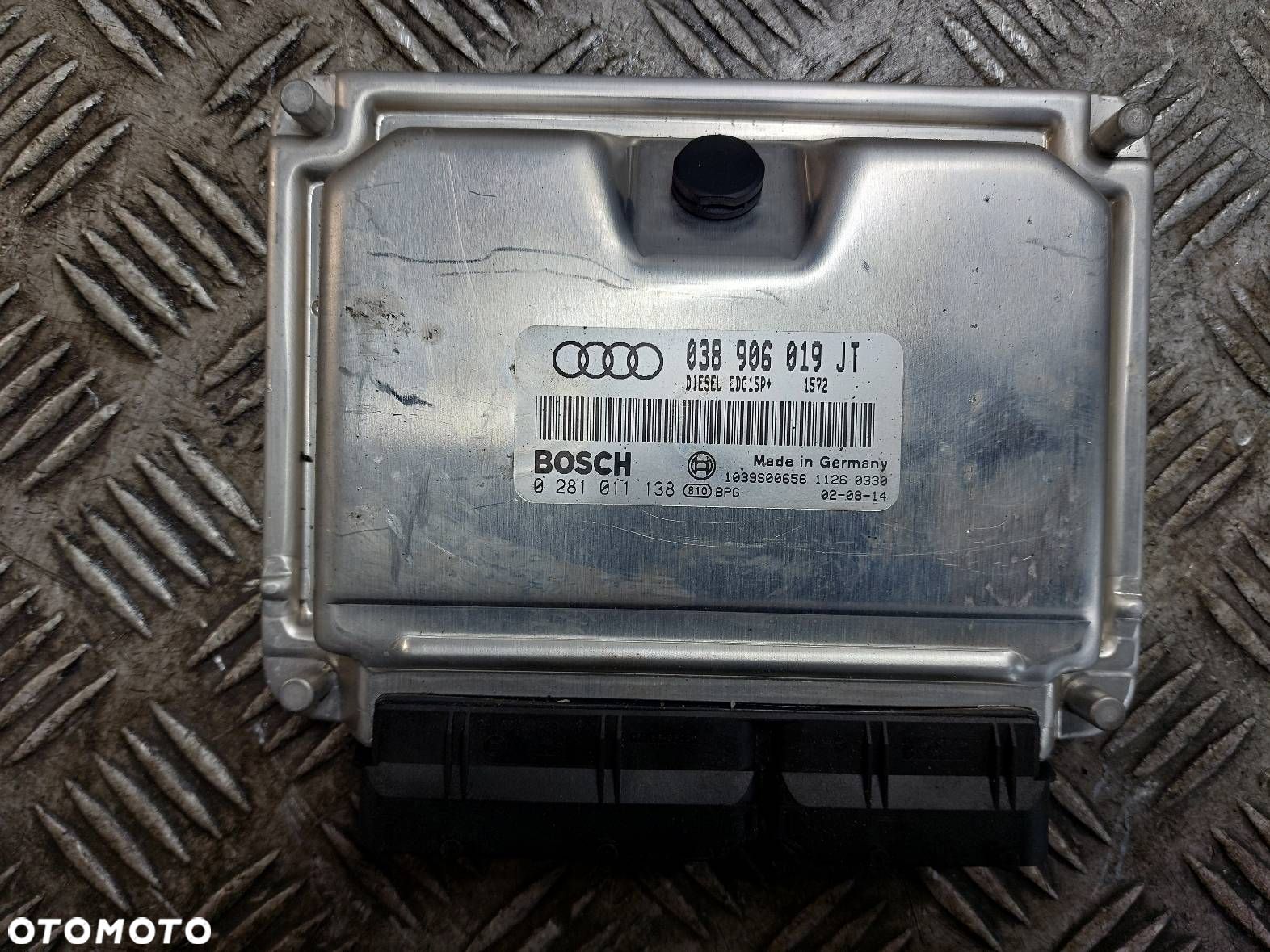 KOMPUTER STEROWNIK SILNIKA AUDI A4 B6 1.9 TDI 038906019JT - 1