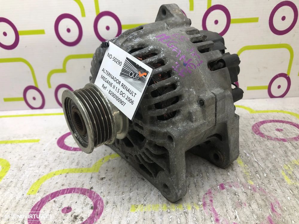Alternador RENAULT MEGANE II 1.5 Dci Ref. 8200100907 - NO. 50290 - 2