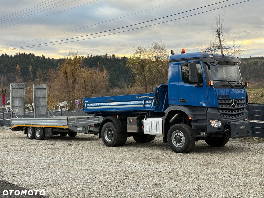 Mercedes-Benz * Arocs * 4X4 * JAK NOWY * Wywrotka Kiper Meiller+ Przyczepa * Zestaw  Sprowadzony * 80.700 km Oryginalnie * Mercedes - 29