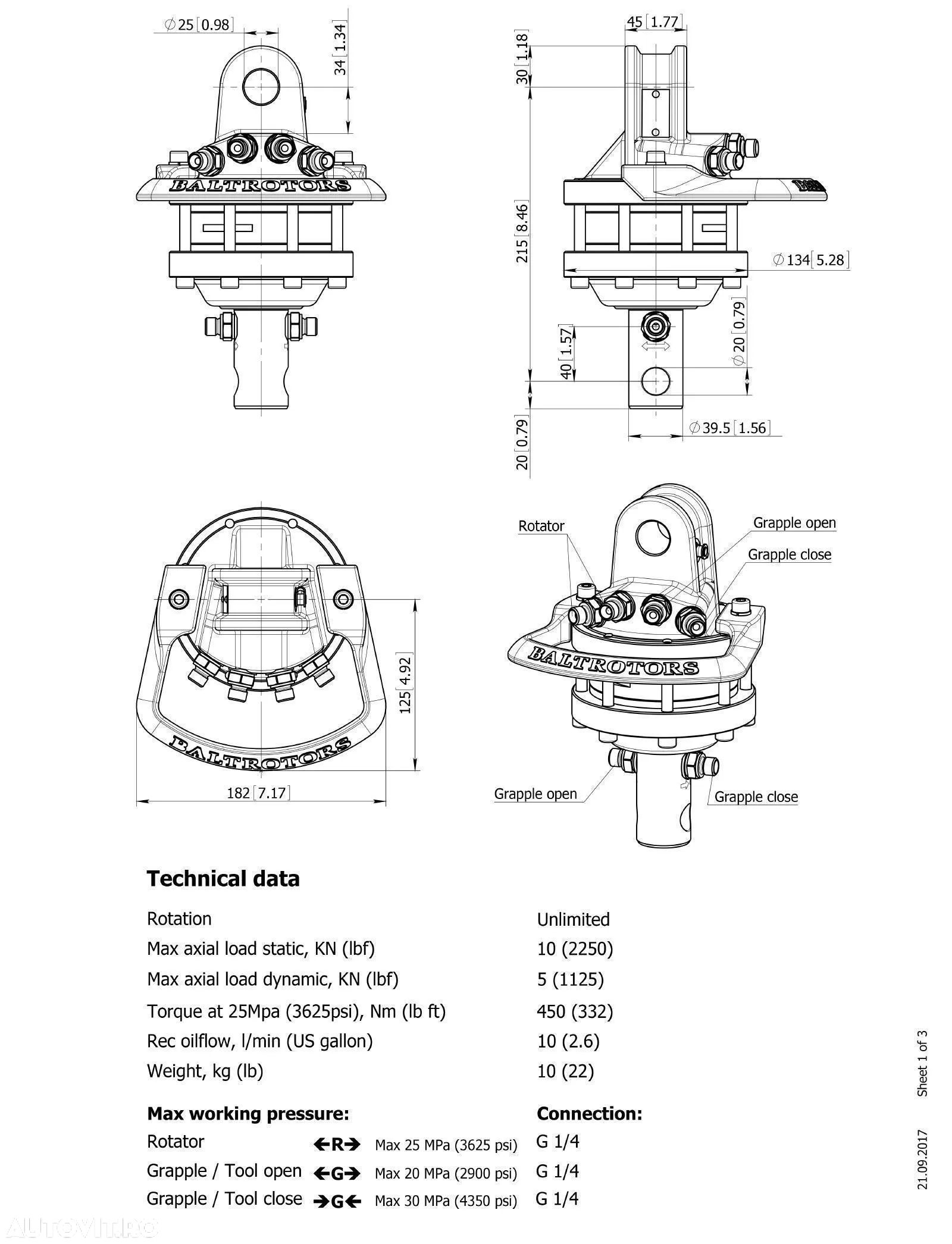 Rotator Pentru Macara Baltrotors GR10 - 4