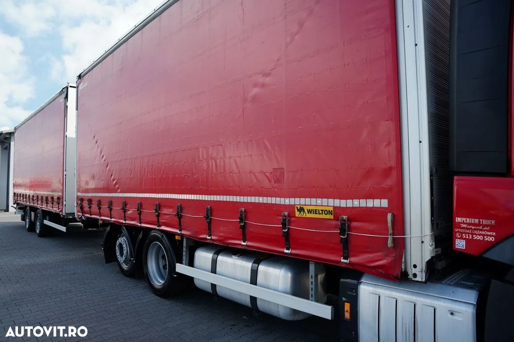 Mercedes-Benz ACTROS 2545 / TANDEM COMBINAT 120 M3 / TRANSIT / CORTINĂ - 7,4 M / BIG SPACE / WIELTON - 15