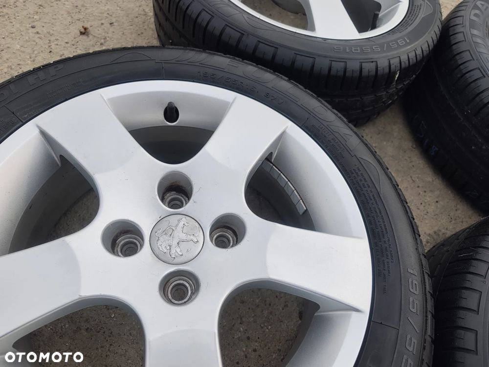 4x108 Felgi Aluminiowe Alufelgi Oryginalne 16 Koła Letnie Lato CITROEN BERLINGO C2 C3 C4 PEUGEOT PARTNER 1007 207 307 SW 208 6,5mm Legnica ALU-RAD 195/55 - 3