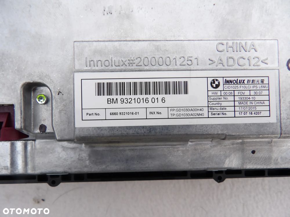 BMW - F10 LIFT - KOMPLET ( RADIO,MONITOR,IDRIVE ) - 4