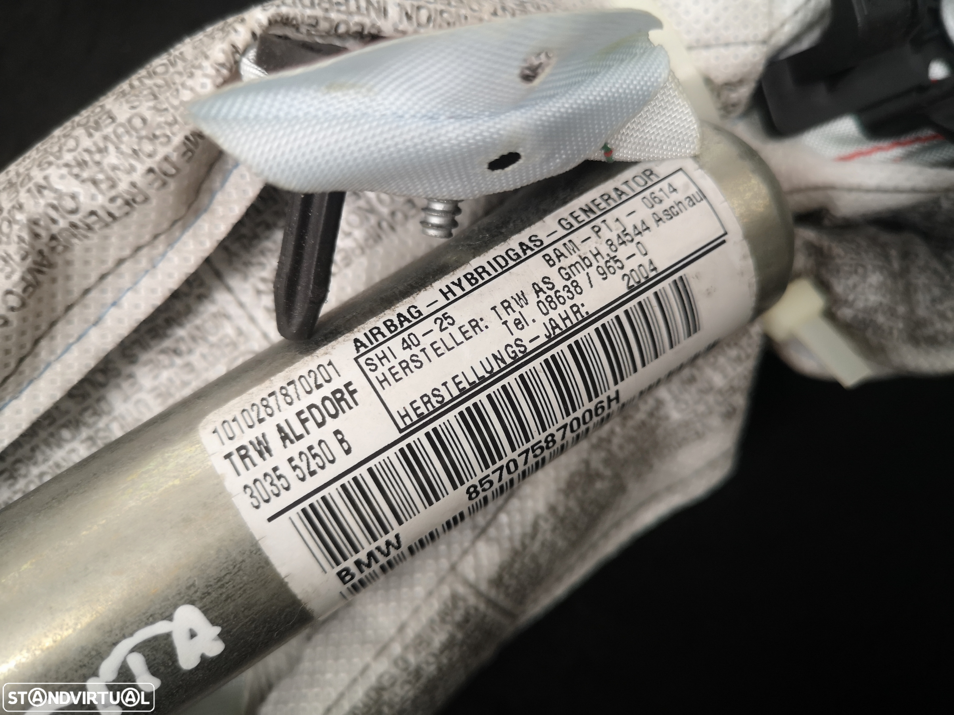 Airbag cortina originais direita  BMW1 e87 2004-2007 - 4