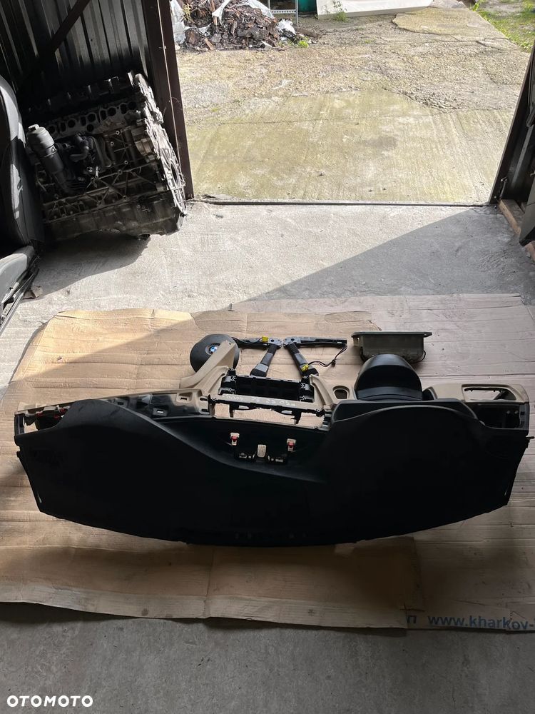 BMW 3 4 F30 F31 F32 F34 F36 DESKA ROZDZIELCZA KOKPIT KONSOLA ARIBAG NAPINACZE ORYGINAŁ KOMPLET - 2