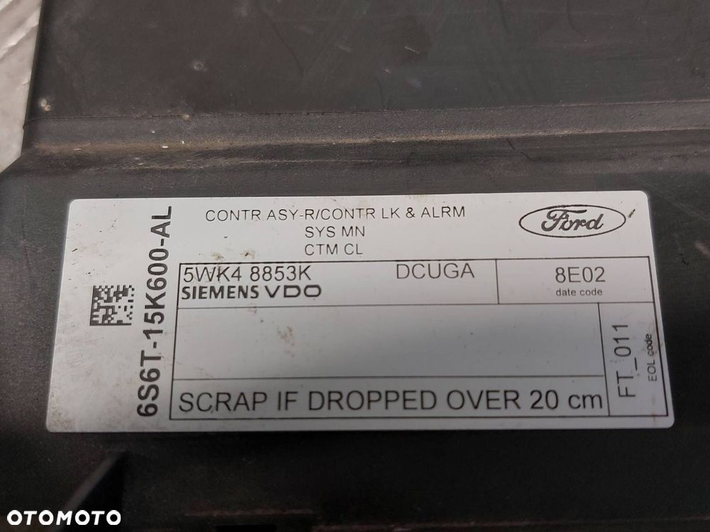 ZESTAW STARTOWY FORD FIESTA MK5 LIFT 1.4 TDCI 7S61-12A650-EA 05-10r - 5