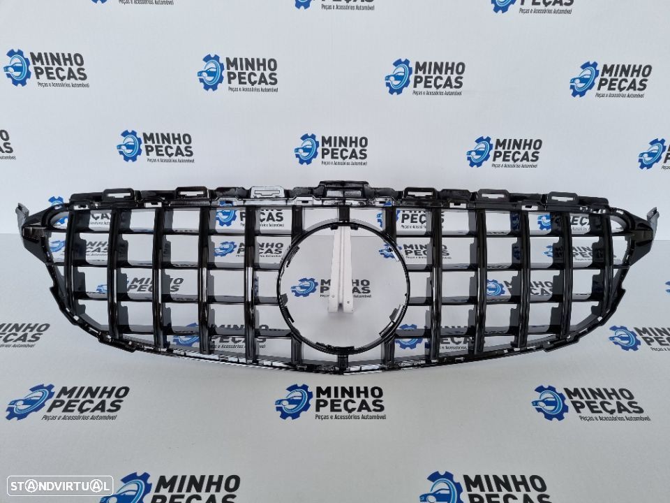 Grelha Frontal Mercedes C (W205) GTR Preta - 2