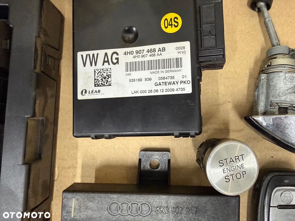 AUDI A8 D4 3.0 TDI ZESTAW DO ODPALENIA KOMPUTER 4H0907401 - 6