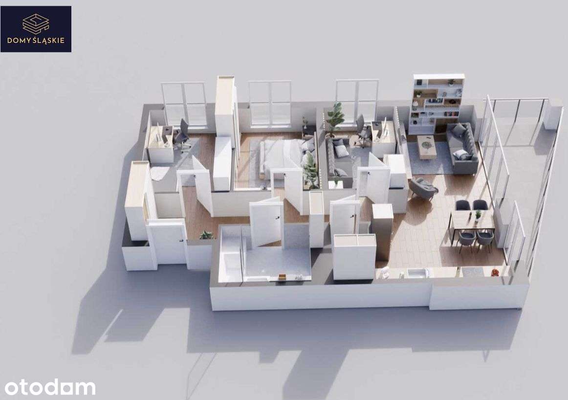 B36 - 4 pokoje + pom.gosp + balkon