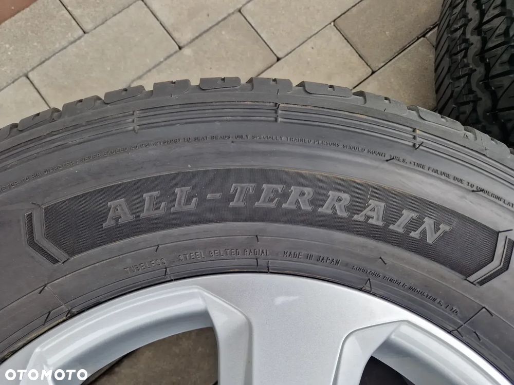 KOŁA CAŁOROCZNE TOYOTA LAND CRUISER 300 DUNLOP GRANDTREK ALL-TERRAIN AT30 114V  M+S 07/21, 265/65/R18, 7,5Jx18 ET60 6x139,7 - NOWE ORYGINALNE - 9