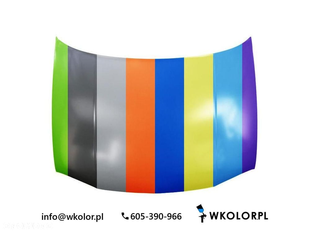 NOWA POKRYWA SILNIKA VW GOLF IV 2001-2006 LAKIEROWANA W KOLOR - 1