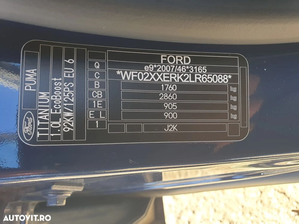 Ford Puma 1.0 EcoBoost Titanium - 39