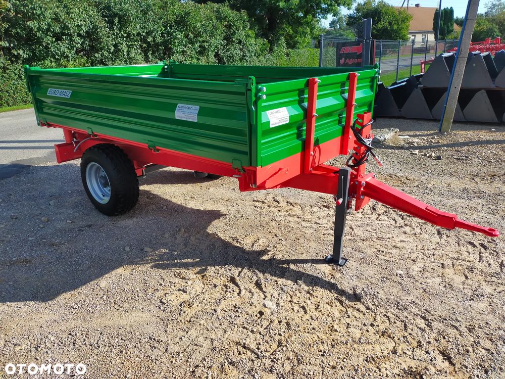 przyczepa rolnicza 3t wywrotka / euro-masz / zsyp / hamulce /nadstawy/ jednoosiowa - 10