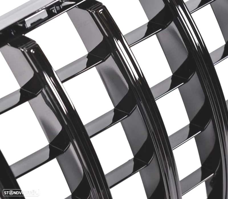 GRELHA FRONTAL MERCEDES CLASE A W176 12-15 GT STYLE PRETO BRILHANTE - 4