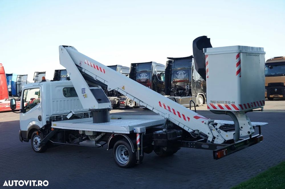Nissan CABSTAR / ELEVATOR DE 20 DE METRI / GSR E200TE4 / DUBLU / CAPACITATE DE RIDICARE - 200 kg / 4 STABILIZATOARE / - 10