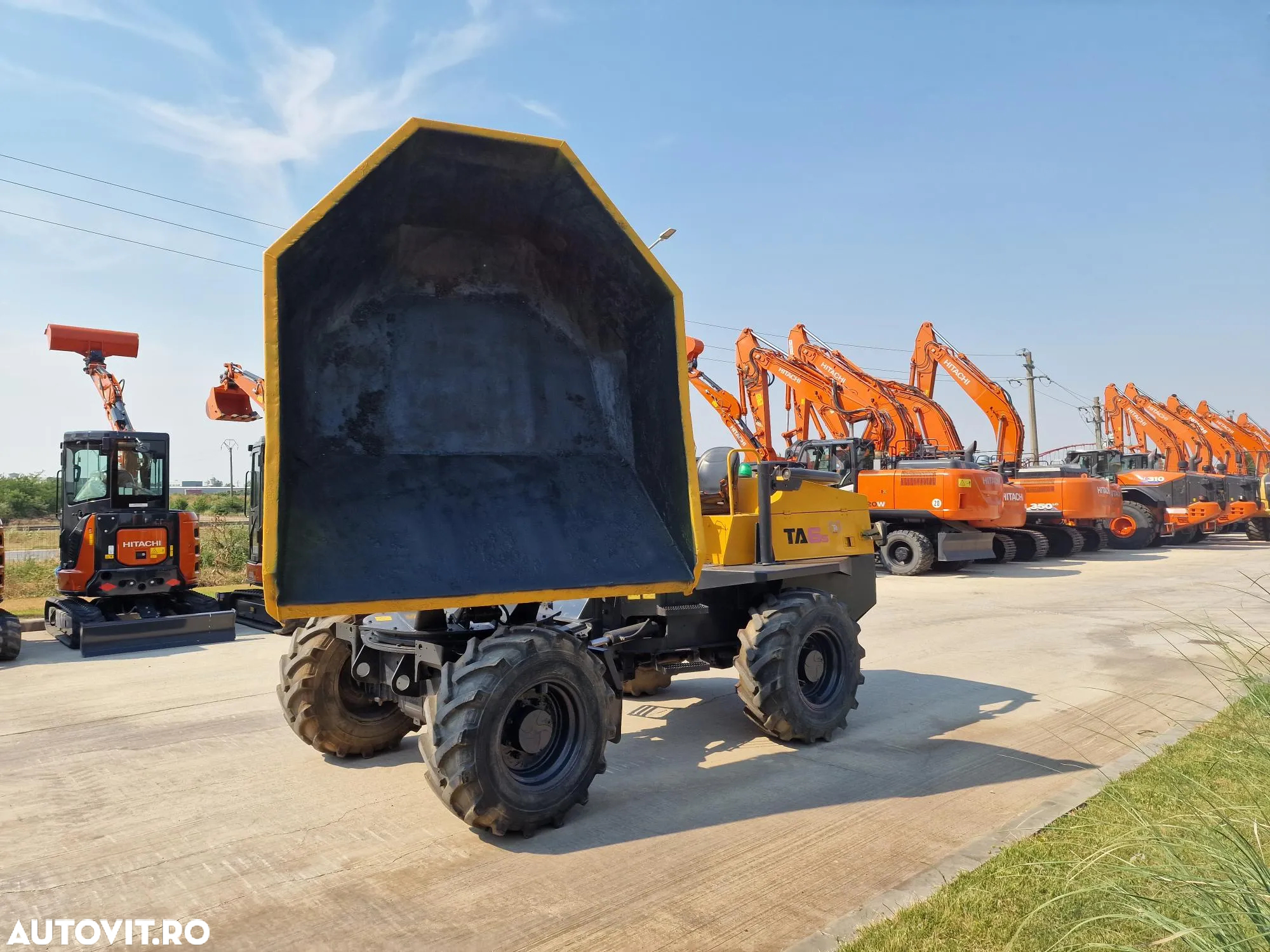Alta DUMPER 6t TEREX, 4mc, 6t, basc LATERALA,  2.068h, 16900 EUR+tva, motor JCB 75CP, transmisie 4x4, produs in Anglia, Anvelope 90% bune, posiblitate leasing, CONDITIE FOARTE BUNA-PROMOTIE 16.900 EUR+Tva - 34