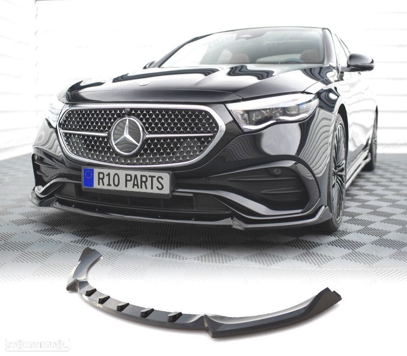 SPOILER LIP MERCEDES W214 24- LOOK AMG PRETO BRILHANTE - 1