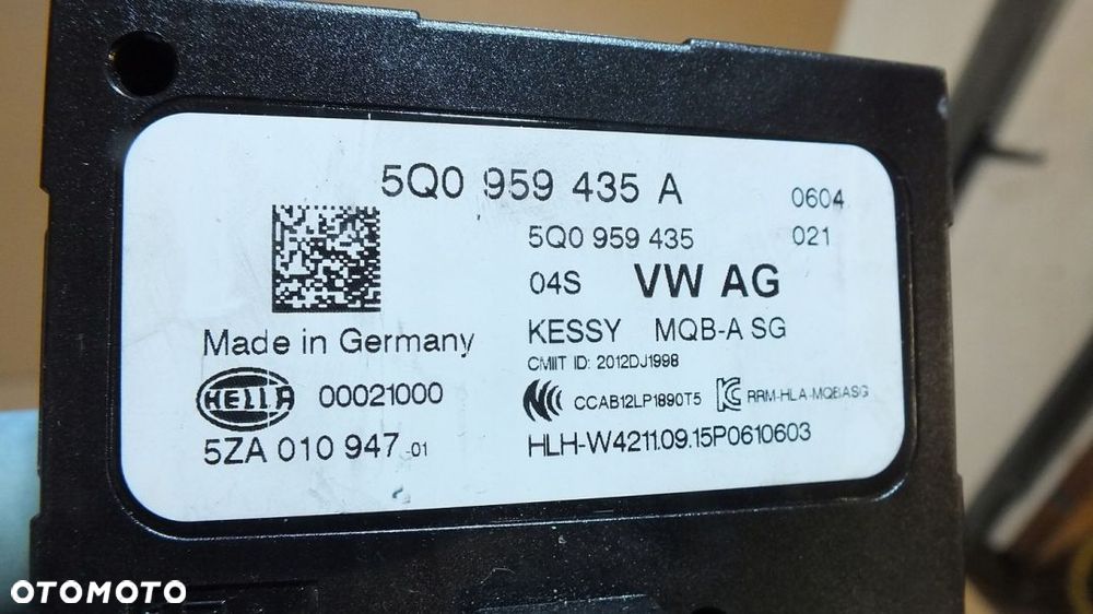 MODUŁ STEROWNIK KEYSSY GOLF VII 5Q0959435A - 2