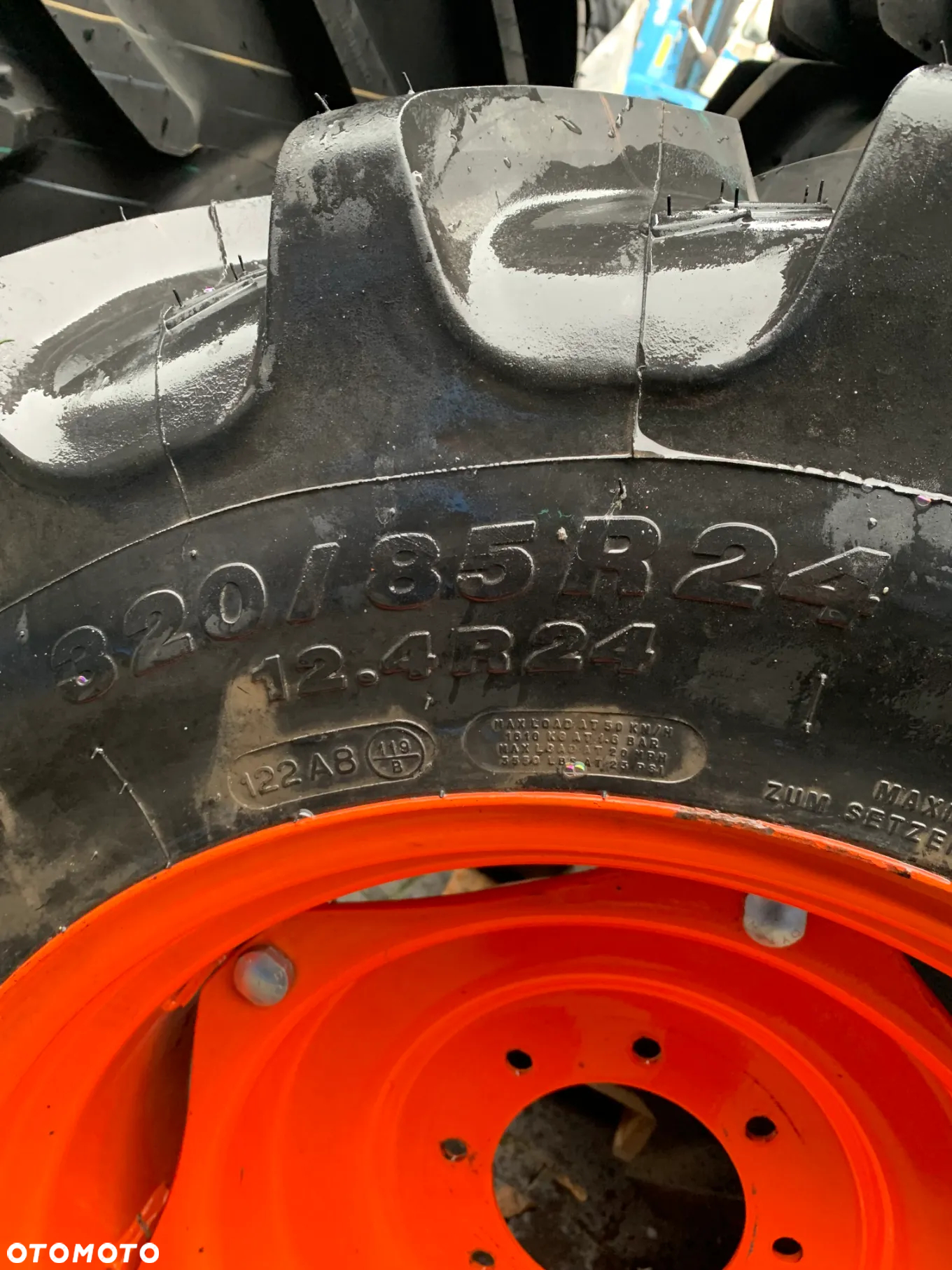 FV 23% Nowa Opona 320-85-24 KLEBER TRACKER Opona + Felga Kubota Koła - 6