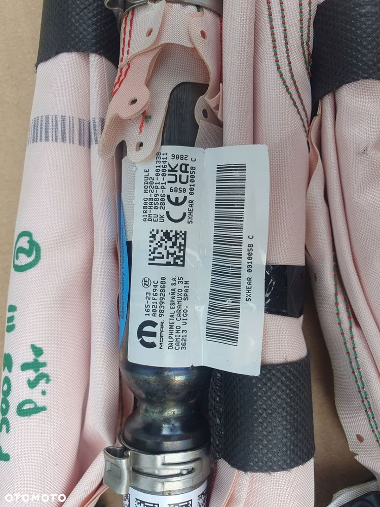 Peugeot 3008 III 2024- kurtyna prawa air bag ROOF 9839928680 - 2