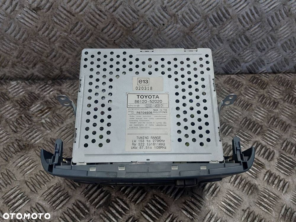 RADIO ODTWARZACZ TOYOTA YARIS I 86120-52020 - 2