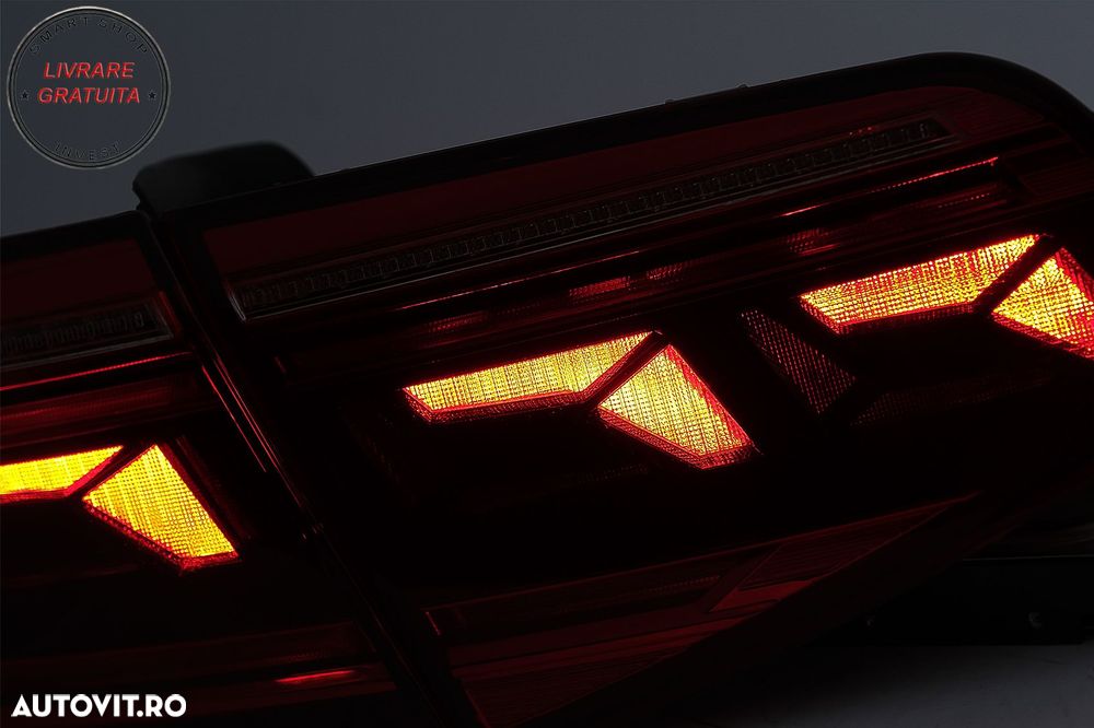 Stopuri LED VW Passat B8 3G (2015-2019) Sedan B8.5 Design cu semnal dinamic- livrare gratuita - 11