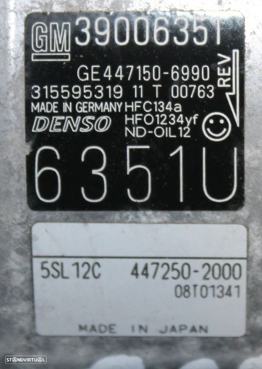 Compressor AC Opel Corsa E - 4