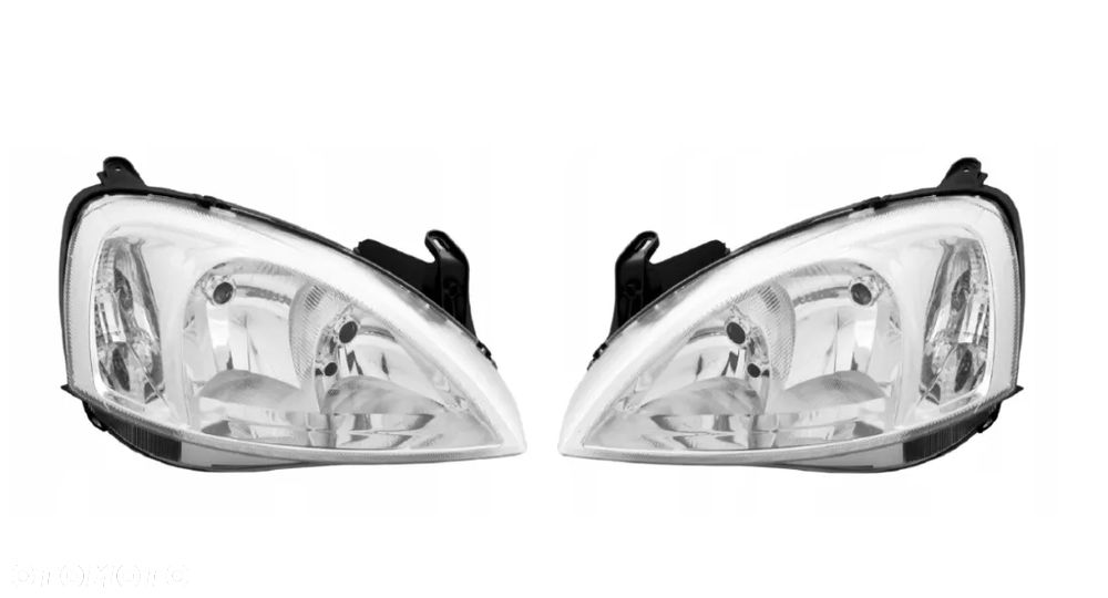 OPEL COMBO CORSA 03-05 REFLEKTOR LAMPA PRZÓD LEWA PRAWA HOMOLOGACJA - 1