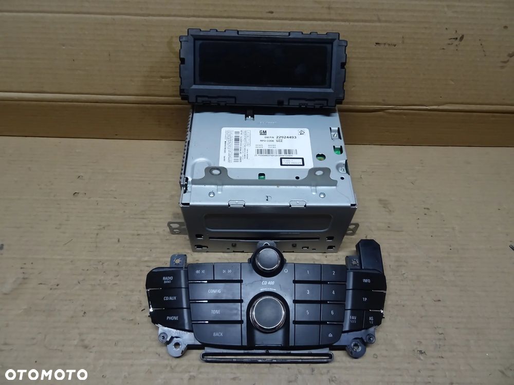 OPEL INSIGNIA CD400 RADIO ODTWARZACZ WYŚWIETLACZ PANEL AUX USB pin carpass sps programowanie - 2