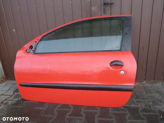 DRZWI LEWY PRZÓD LEWY PRZEDNIE PEUGEOT 206 EKB 3D KOMPLETNE - 1