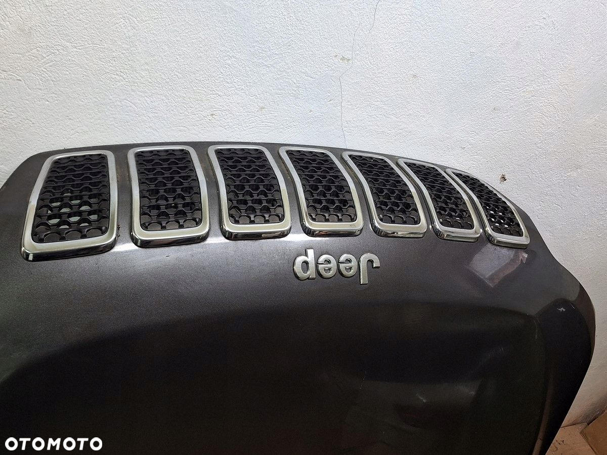 jeep cherokee kl lift 2018- maska pokrywa silnika kompletna demontaz grad - 4