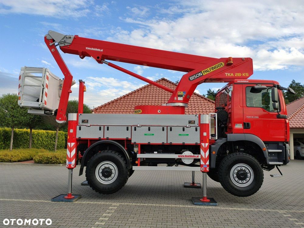 MAN TGM 18.280 4x4 Zwyżka Bison Palfinger TKA 28 Podnośnik Koszowy - 39
