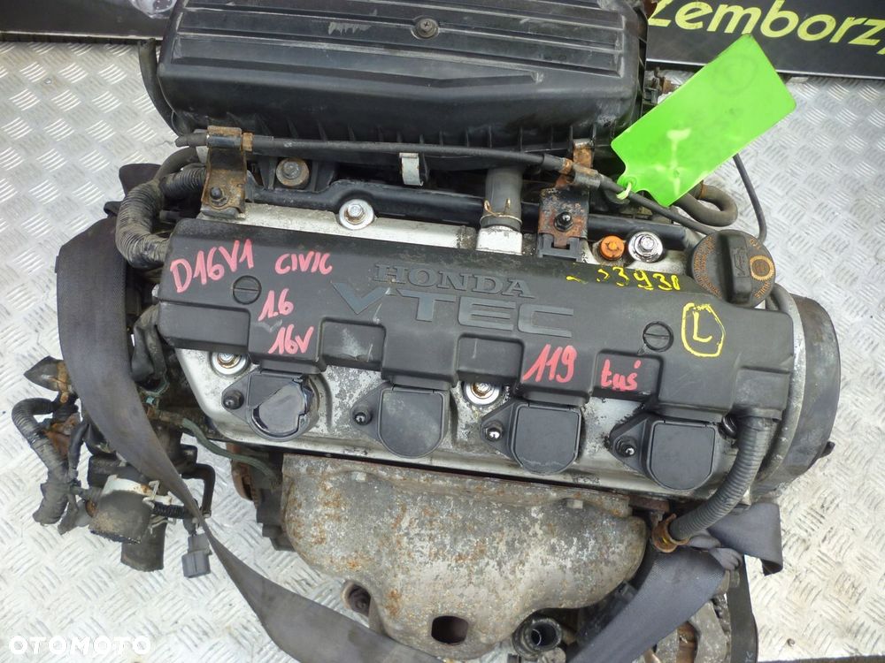 SILNIK HONDA CIVIC 1.6 16V D16V1 119 TYS - 2
