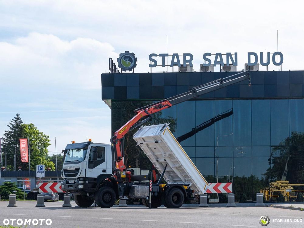 Iveco TRAKKER 450 4x4 Palfinger PK 18002 EH HDS Żuraw Wywrotka Rotator - 9