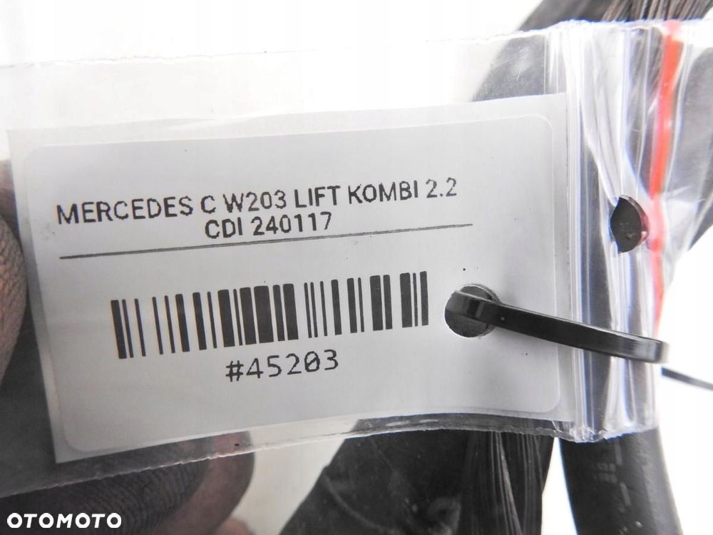 WIĄZKA INSTALACJA KOMORY SILNIKA MERCEDES W203 2.2 CDI 2035407135 - 4