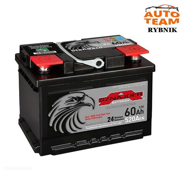 Akumulator Sznajder 12V 60AH 520A obniżany