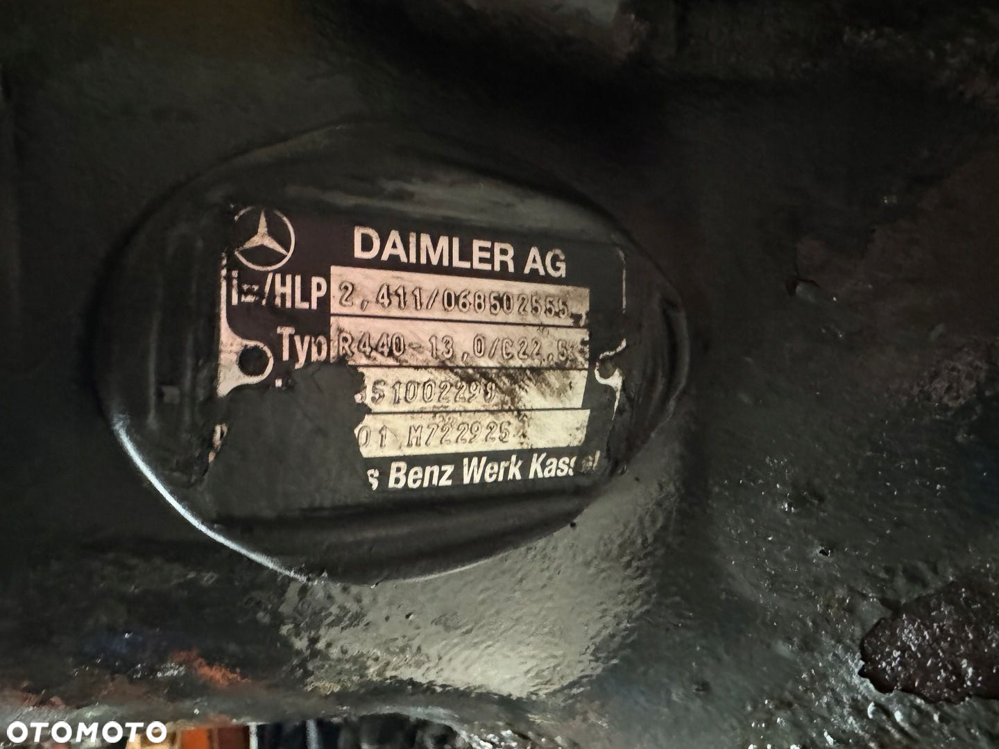 Wkład główka mostu dyfer 2,411 R440-13 Mercedes Actros MP 4 - 6